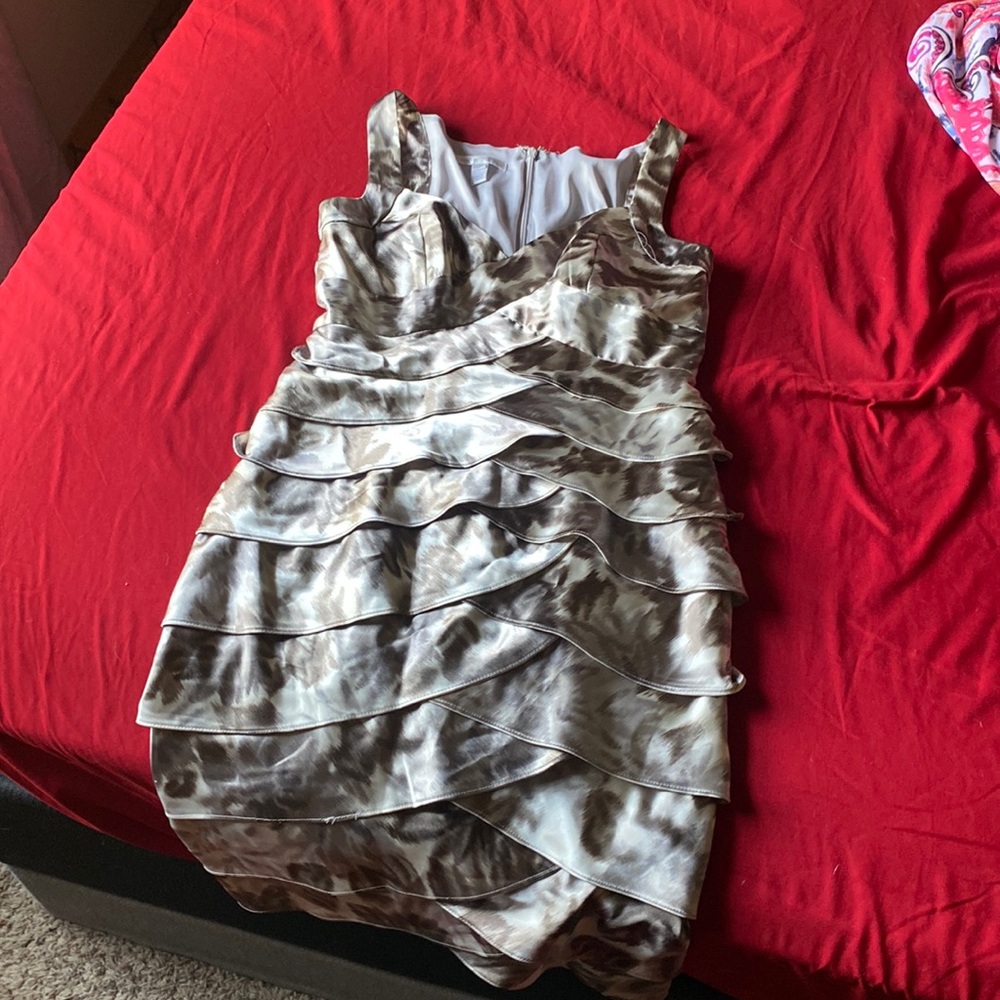 Silver and grey dress